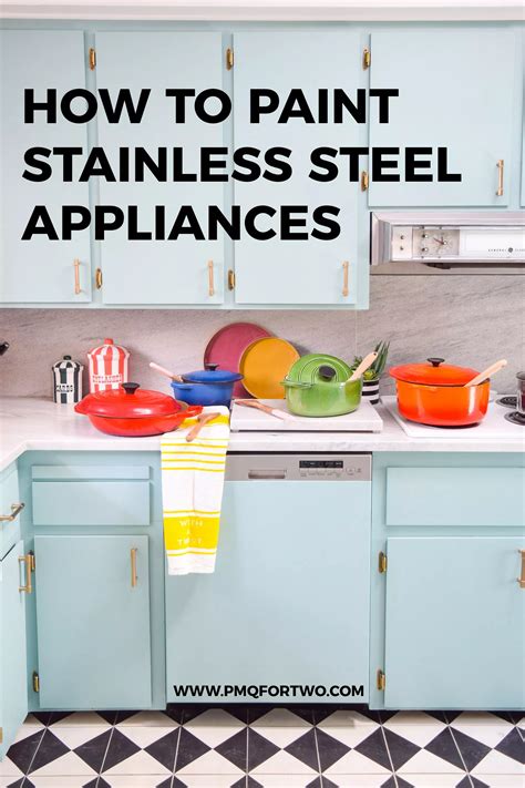 how to paint stainless steel cabinets|stainless steel paint ideas.